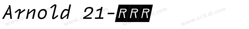 Arnold 21字体转换